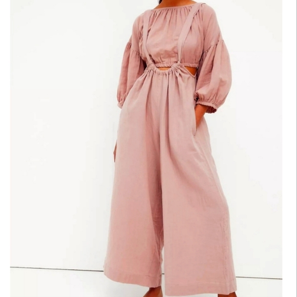 FREE PEOPLE DUSTY ROSE ENDLESS SUMMER 2 PIECE - Picture 3 of 6